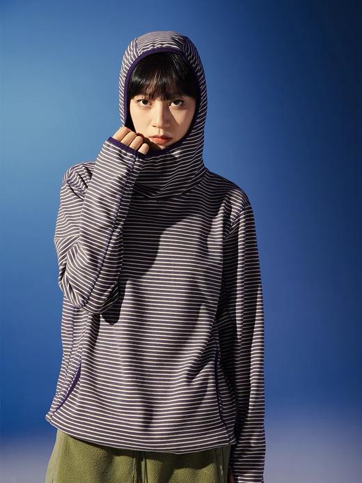 DAIKON Lab 23AW Striped Hoodie 女款复古条纹连帽内搭 商品图2