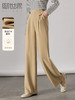 【专属特价】熙世界阔腿裤2025秋新款易打理时尚高腰显腿长镰刀裤长款西裤女 商品缩略图0