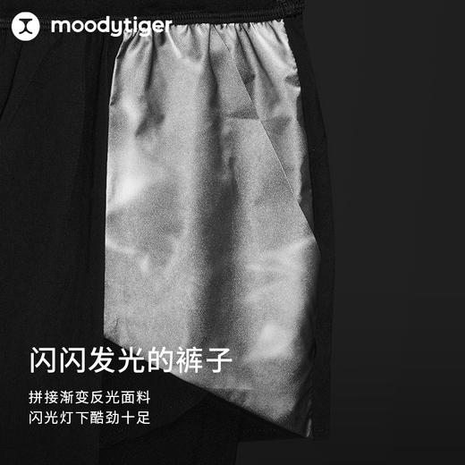 【专属】moodytiger女童裤子24年春季新品弹力拼接个性运动紧身假两件41211502 商品图2