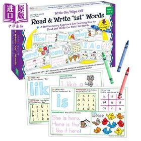 【中商原版】英语读写单词盒 4-7岁 Carson Dellosa Key Education Read Write First Words Manipulative 美国CarsonDellosa