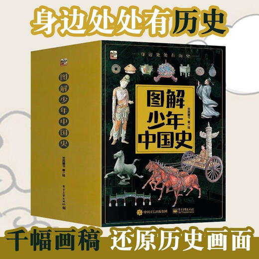 订货会赠品【7-15岁】图解少年中国史（全8册） 藏在身边的上下五千年！商贸、城市、交通、艺术、通信、服饰、饮食、房屋八大主题 商品图1