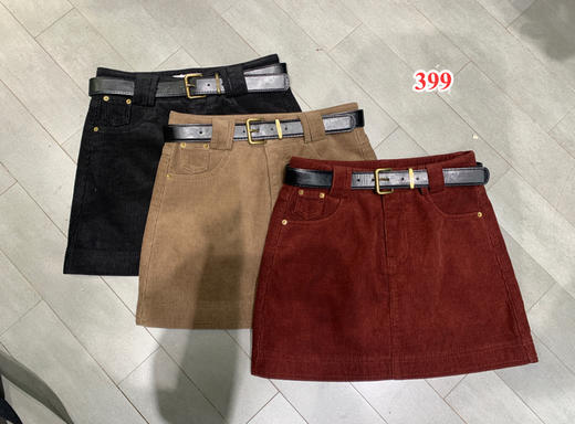 【门店同款】ENJOY冬季复古灯芯绒厚款半裙 155155824 商品图0