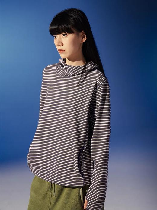 DAIKON Lab 23AW Striped Hoodie 女款复古条纹连帽内搭 商品图3