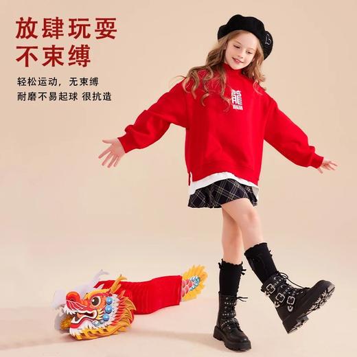 【爆款新年战袍】加绒加厚 一体绒“龙行大运”中国风加绒连帽卫衣&“游龙惊云”假两件加绒卫衣&“小青龙”亲子加绒卫裤 商品图5