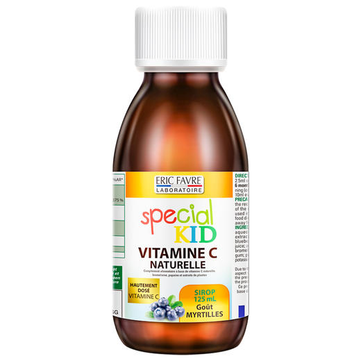 【保税仓】法国艾瑞可Eric Favre儿童VC接骨木糖浆水果味125ml 商品图2