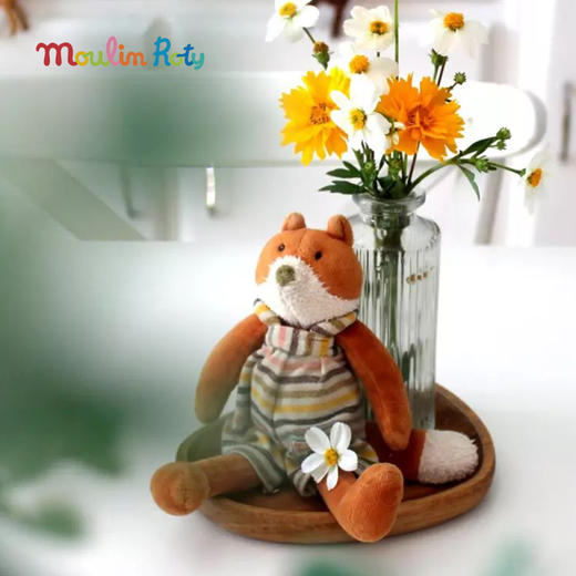 Moulin Roty 20cm小乌龟卡密尔 法式玩偶 适合全年龄 原创故事形象 进口面料 农场大家庭系列 法国品牌-632264 商品图3