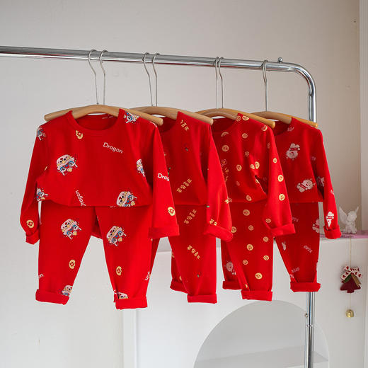 【新年红39.9/套起】3A抗菌秋衣裤A类抑菌长绒棉套装聚 商品图1