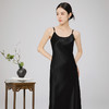 黑色吊带连衣裙春夏女士修身显瘦遮肚长裙气质国风裙子 商品缩略图1