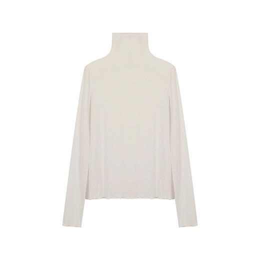 超弹面膜T 大弹力高领纯色莫代尔长袖t恤 薄款打底衫 商品图8