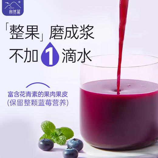 【东北特产】自然蓝 蓝莓汁 源自长白山无添加未添加糖 鲜果榨取原汁 商品图2