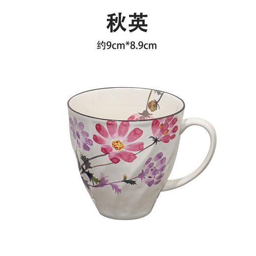 【家居】美浓烧 红颜花语-秋英马克杯 /HY1B-10 商品图0