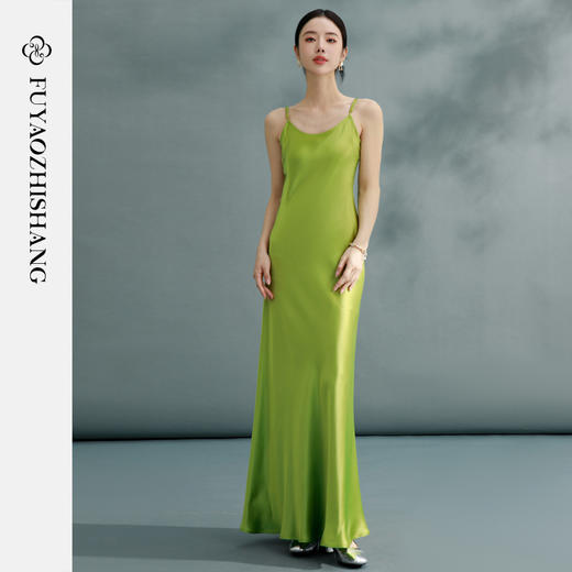 吊带连衣裙女春2026新款新中式露背气质显瘦设计感长裙 商品图5