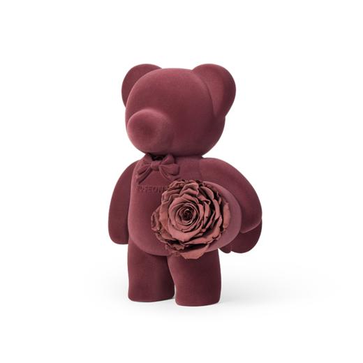 【心意熊公仔】ROSEONLY诺誓 永生玫瑰  永生公仔 中号大号公仔 心意熊公仔 玫红色 巧克力色 送爱人女友礼物 商品图5