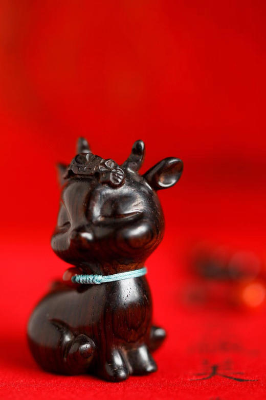 一路平安°紫光檀/黄杨木小摆件/把件 商品图2