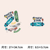 潮牌街头滑板个性印花T恤卫衣图案热转印柯式烫画 商品缩略图0