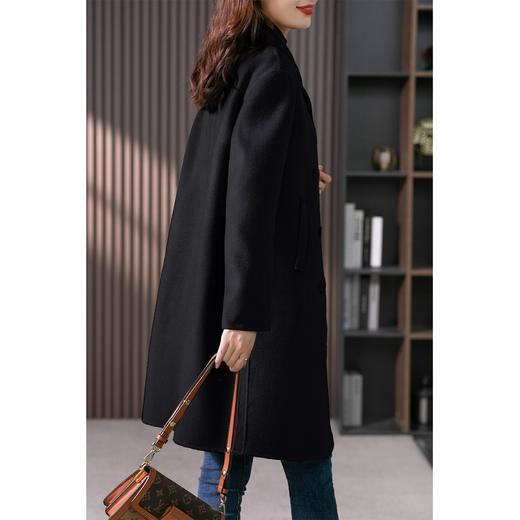 高端双面尼羊绒大衣女2023秋冬新款韩版中长款气质羊毛呢外套 商品图3