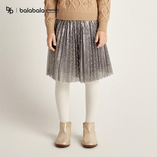 【premium】巴拉巴拉高端线冬摩登庄园系列女网纱刺绣半身裙 商品图1