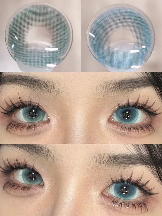 focusmoon日抛 追光猫眼 绿/ 变色龙蓝 14.5mm abu实拍 商品图0