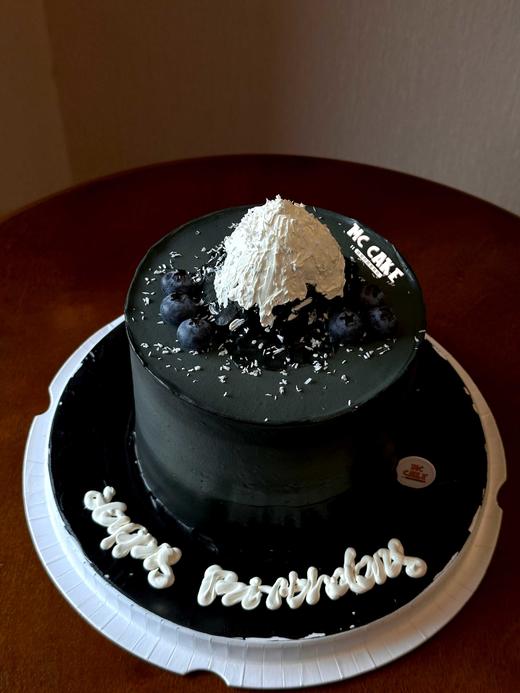 黑色雪山景观蛋糕|风景蛋糕【深色色素较重】 商品图0