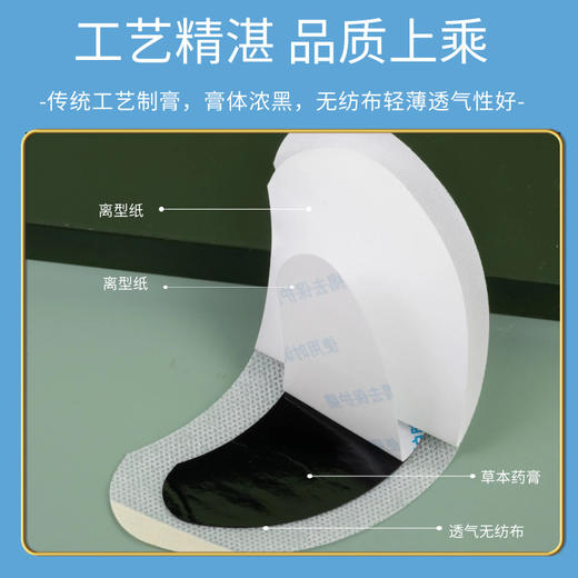 植物草本咽扁贴嗓子干涩干痒痰多喉咙贴成人清凉咽喉贴口苦口臭贴 商品图3