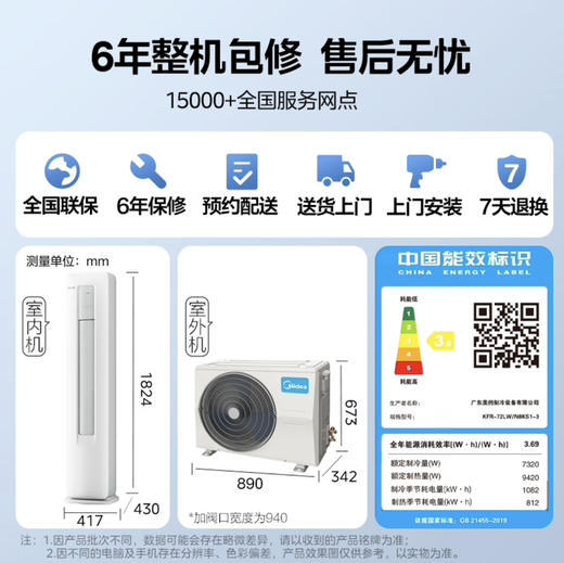 美的（Midea）空调 KFR-72LW/N8KS1-3 酷省电 商品图14