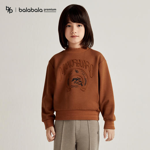 【premium】巴拉巴拉高端线冬摩登庄园系列男羊毛刺绣长袖卫衣 商品图0