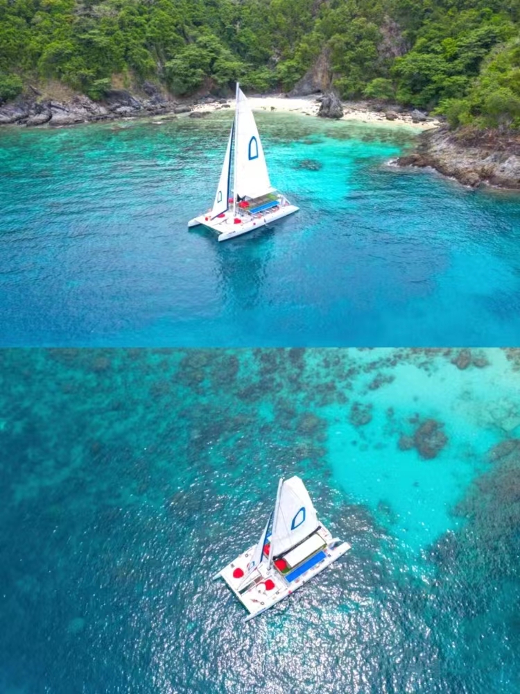 普吉岛+皇帝岛+珊瑚岛【海王号双层豪华巨型帆船 I丰富午餐 I 自带滑梯 I 体验海钓 I 中文导游 I 往返接送]