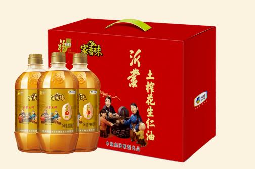 中粮福临门家乡味沂蒙土榨花生仁油礼盒900mL*3  满元 商品图0