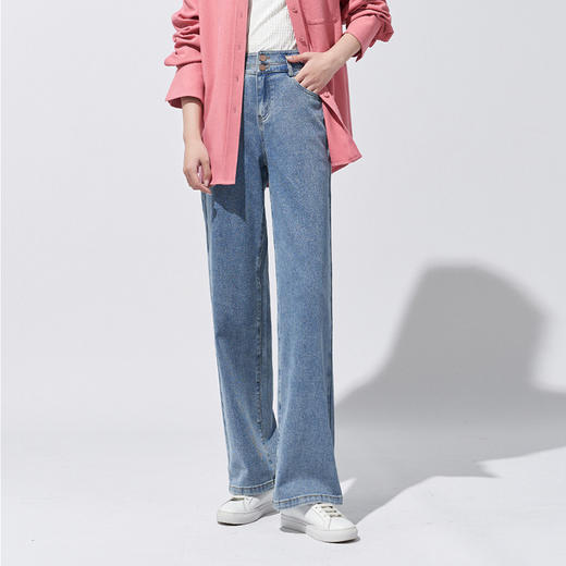 裁缝学苑AS178窄版阔腿裤纸样女装高腰牛仔裤直筒女裤子服装打板版型 商品图1