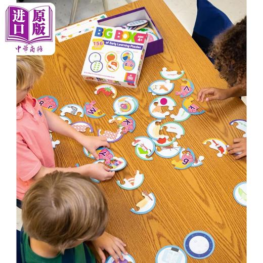 【中商原版】早教益智游戏盒 字母数字颜色形状学前幼儿园自然拼读 Big Box of Early Learning Puzzle Games 美国Carson Dellosa 商品图4