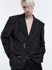 TIWILLTANG启世录“隐御神摄”匠造峻雅奢黑色金属异型扣长袖西装 商品缩略图0