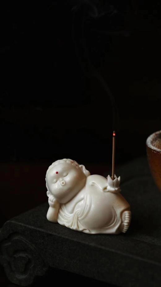 鹿角卧佛°香插小摆件 商品图0