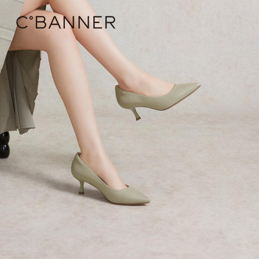 【静音系列】千百度羊皮细高跟鞋女春季法式单鞋通勤正装A24105435 商品图2