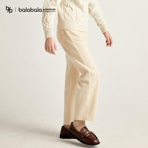 【premium】巴拉巴拉高端线冬摩登庄园系列仿毛织阔腿裤女 商品图2