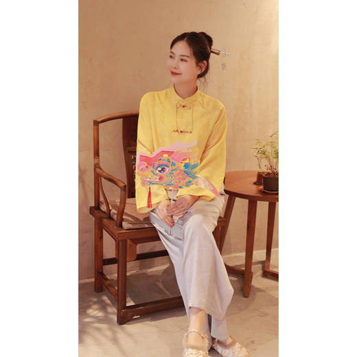 【线上专属】【春满人间系列】阔腿裤（24709102-素采） 商品图0