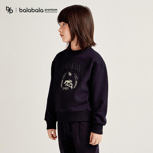 【premium】巴拉巴拉高端线冬摩登庄园系列男羊毛刺绣长袖卫衣 商品图1