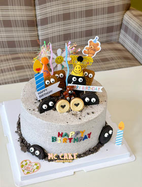 ins可爱圆形奥利奥咸奶油蛋糕