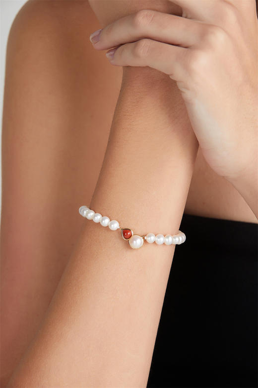  pearl moments  “福禄平安”小葫芦珍珠红绳手链 商品图2