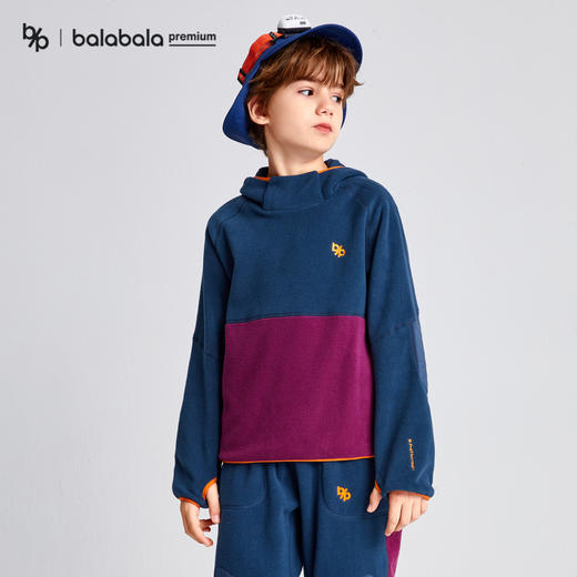 【bp】巴拉巴拉高端冬山野徒步B-ProThermal+抗静电摇粒绒卫衣 商品图2