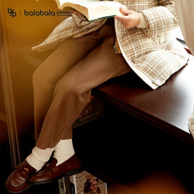 【premium】巴拉巴拉高端线冬摩登庄园系列仿毛织阔腿裤女