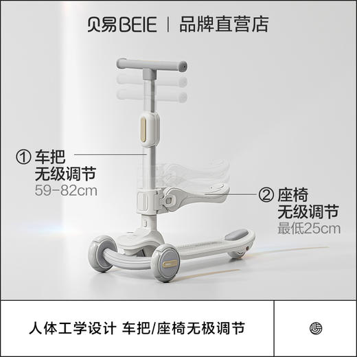 【限量秒杀】贝易探索家滑板车儿童1到3岁学步平衡车宝宝溜溜车七合一遛娃神器【咨询客服有惊喜】 商品图2