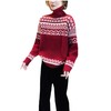 AHM-8608新年圣诞风红色毛衣2024春季新款法式慵懒风百搭宽松高领针织衫 商品缩略图4