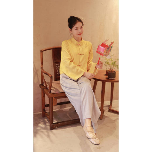 【线上专属】【春满人间系列】阔腿裤（24709102-素采） 商品图1