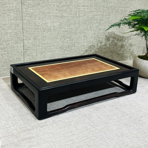 皓方长方形底座°紫光檀+缅花 商品图0
