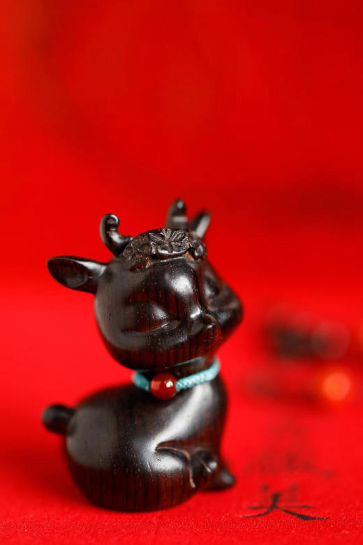 一路平安°紫光檀/黄杨木小摆件/把件 商品图1