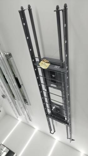 欧派 晾衣架 618侧发光直流+声控 烘干消毒照明 两包装  配长杆 铁灰