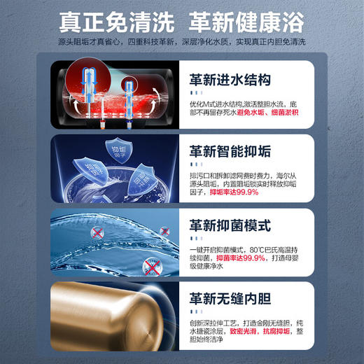 海尔Haier/ EC6005-MV5U1 净水洗3D速热储水式60L智能电热水器 商品图2