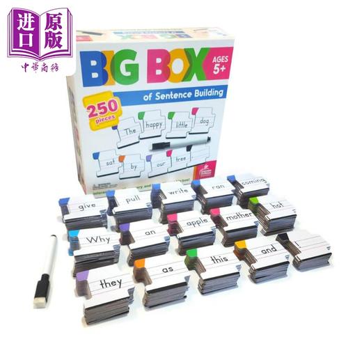 【中商原版】儿童造句游戏盒 高频词标点符号卡视觉单词游戏语言玩具 Big Box of Sentence Building for Kids 美国Carson Dellosa 商品图1