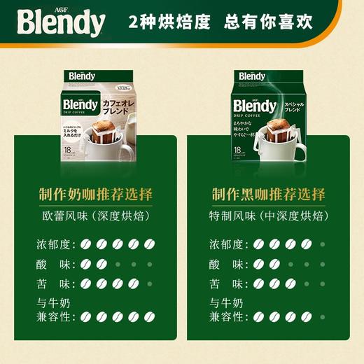 【日本进口】Blendy常规款咖啡挂耳醇厚?混合风味18袋/包    2包装 商品图2