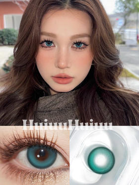 【中直径半年抛】MIMIPARK-碧水青-14.2mm【半年抛 0-800度 无525/575】